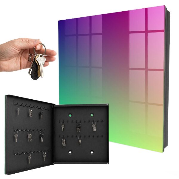 Schlüsselbox für die Wand mit Farbverlauf