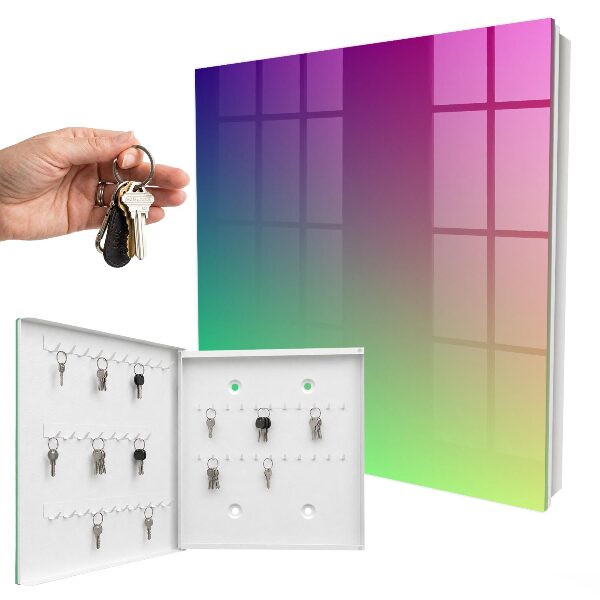 Schlüsselbox für die Wand mit Farbverlauf