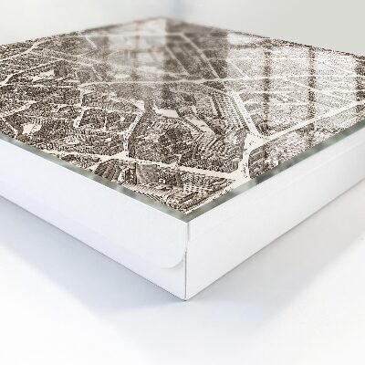 Schlüsselbox zur Wandmontage Motiv Stadtplan