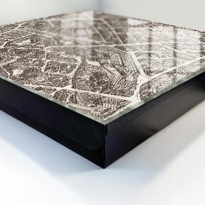 Schlüsselbox zur Wandmontage Motiv Stadtplan