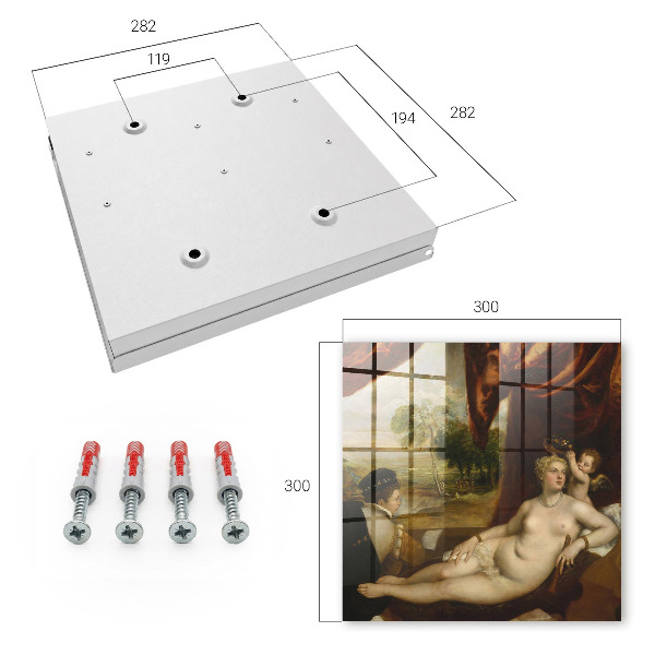 Schlüsselkasten mit Motiv Tizians Venus und der Geigenbauer