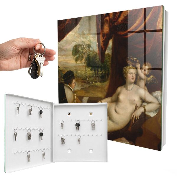 Schlüsselkasten mit Motiv Tizians Venus und der Geigenbauer