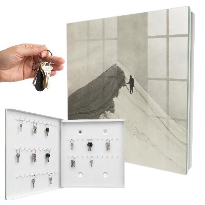 Schlüsselbox für die Wand mit Bergsteigermotiv