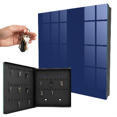 Schlüsselbox zur Wandmontage in kräftigem Marineblau