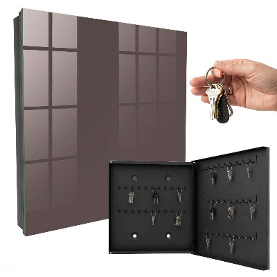 Schlüsselbox für die Wand in verblasstem Braun