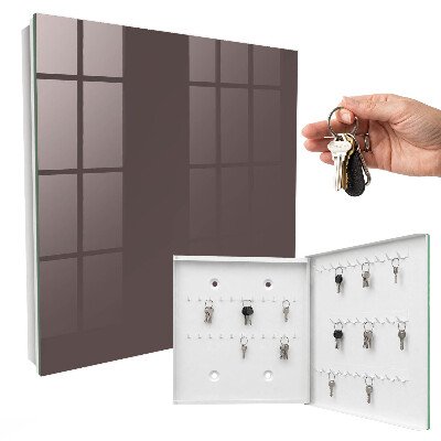 Schlüsselbox für die Wand in verblasstem Braun