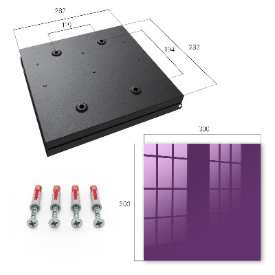 Schlüsselbox in Tiefviolett