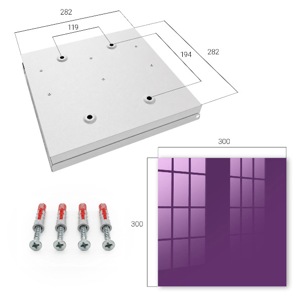 Schlüsselbox in Tiefviolett