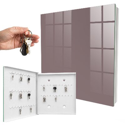 Wandschlüsselbox in Aschbraun
