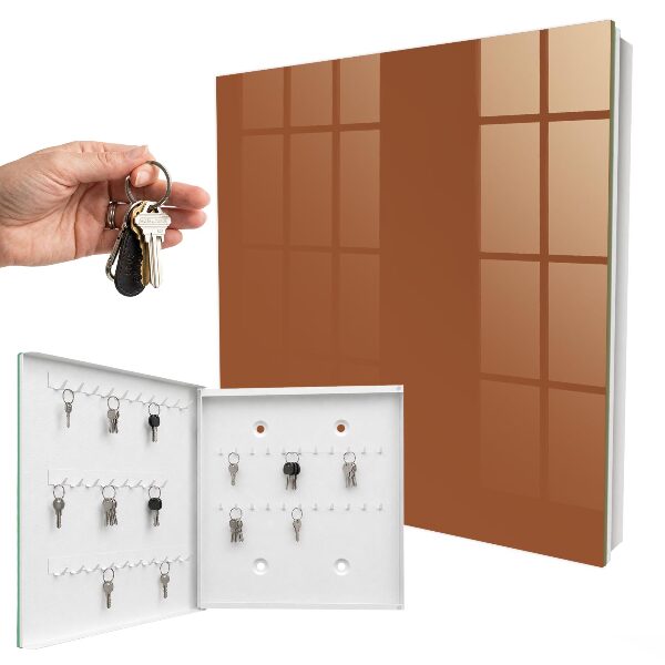 Schlüsselbox in Dunkelorange