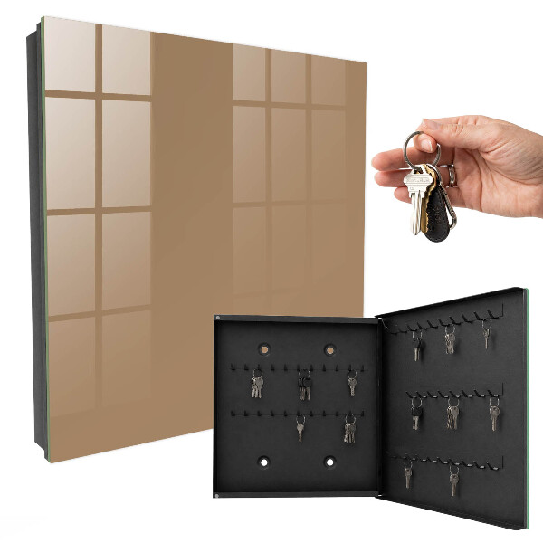 Schlüsselbox für die Wand in Dunkelorange