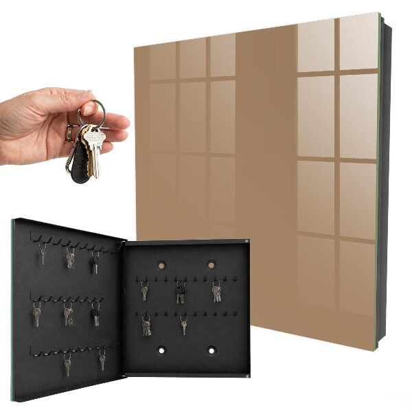 Schlüsselbox für die Wand in Dunkelorange