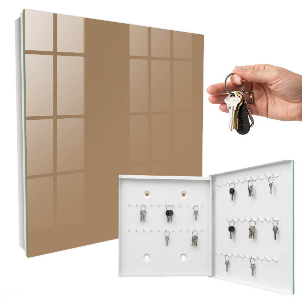Schlüsselbox für die Wand in Dunkelorange