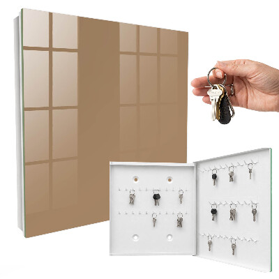 Schlüsselbox für die Wand in Dunkelorange