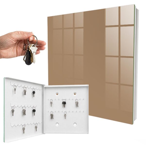 Schlüsselbox für die Wand in Dunkelorange