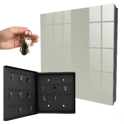 Schlüsselbox für die Wand in warmem Grau