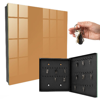 Wandschlüsselbox in mattem Orange