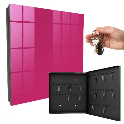 Schlüsselbox zur Wandmontage in intensivem Rosa