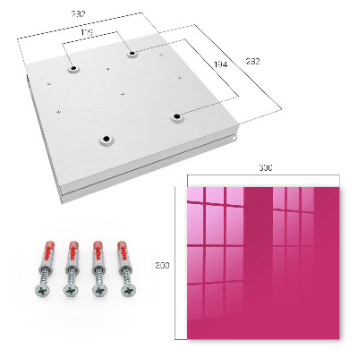 Schlüsselbox zur Wandmontage in intensivem Rosa