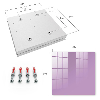 Schlüsselbox für die Wand in Hellviolett