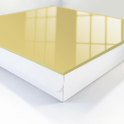 Schlüsselbox für die Wand in Pastellgelb