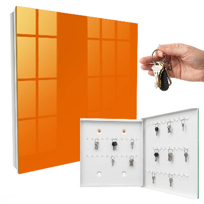 Schlüsselbox zur Wandmontage in kräftigem Orange