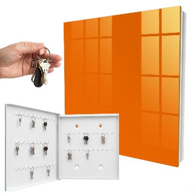 Schlüsselbox zur Wandmontage in kräftigem Orange