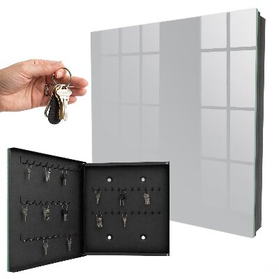 Schlüsselbox in glattem Grau