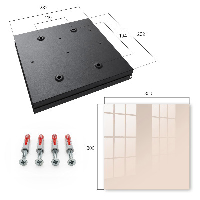 Schlüsselbox für die Wand in warmem Beige