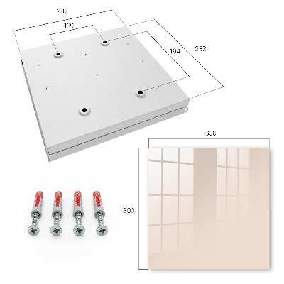Schlüsselbox für die Wand in warmem Beige