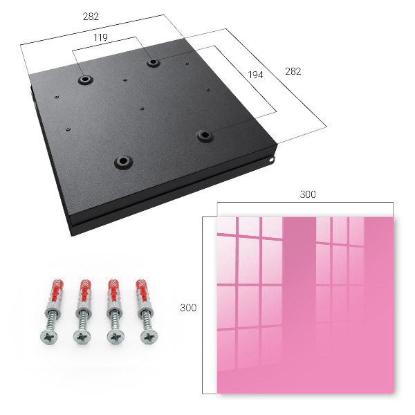Schlüsselbox in kühlem Rosa