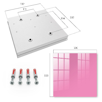 Schlüsselbox in kühlem Rosa