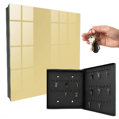 Schlüsselbox in Beige-Gelb