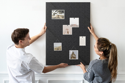 Pinnwand schwarze Tafel im minimalistischen Design