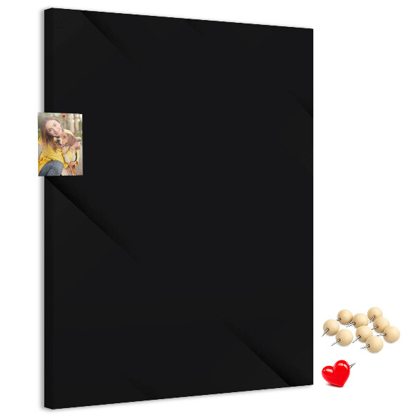 Pinnwand schwarze Tafel im minimalistischen Design