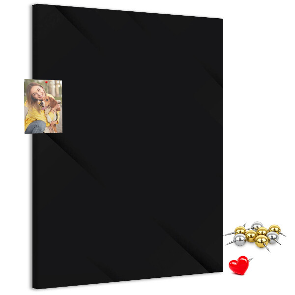 Pinnwand schwarze Tafel im minimalistischen Design