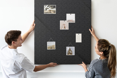 Pinnwand schwarze Tafel im minimalistischen Design