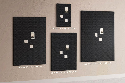 Pinnwand schwarze Tafel im minimalistischen Design