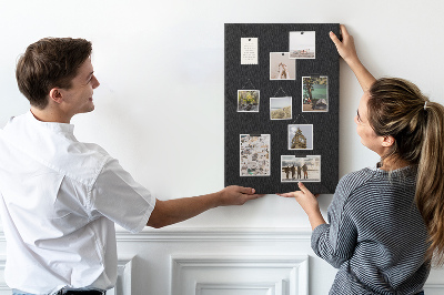 Pinnwand schwarze Tafel im minimalistischen Design