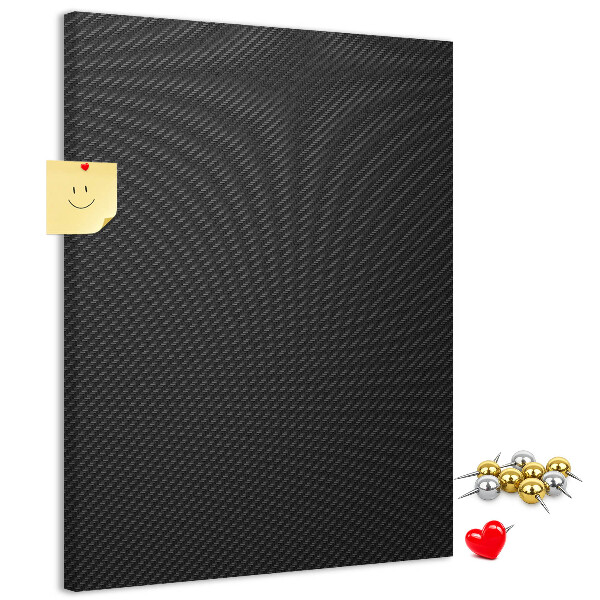 Bedruckte Korkplatte mit schwarzer Textur und dezentem Anthrazitmuster