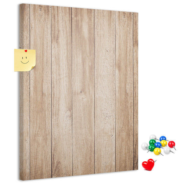 Bedruckte Korkplatte mit Motiv von natürlichen Holzbrettern