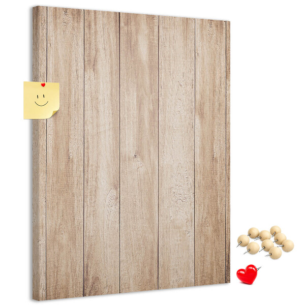 Bedruckte Korkplatte mit Motiv von natürlichen Holzbrettern