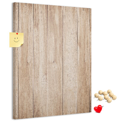 Bedruckte Korkplatte mit Motiv von natürlichen Holzbrettern