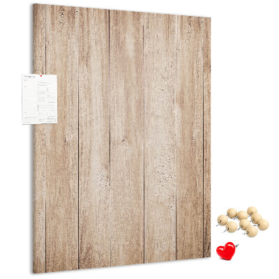 Bedruckte Korkplatte mit Motiv von natürlichen Holzbrettern