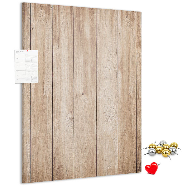 Bedruckte Korkplatte mit Motiv von natürlichen Holzbrettern