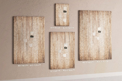 Bedruckte Korkplatte mit Motiv von natürlichen Holzbrettern