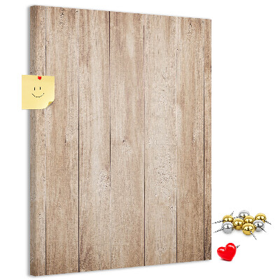 Bedruckte Korkplatte mit Motiv von natürlichen Holzbrettern