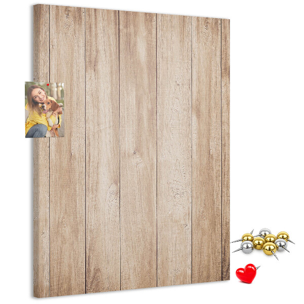 Bedruckte Korkplatte mit Motiv von natürlichen Holzbrettern