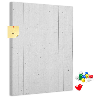 Bedruckte Korkplatte mit heller Holzstruktur