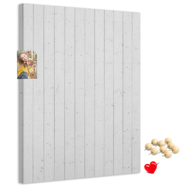 Bedruckte Korkplatte mit heller Holzstruktur